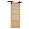 vidaXL Drzwi przesuwne naturalny 86 x 198,5 cm Lite drewno sosnowe