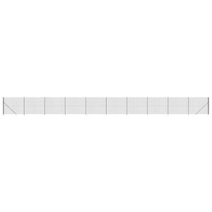 vidaXL Ogrodzenie z siatki, ze stopami słupk&oacute;w, antracytowe, 1,6x25 m