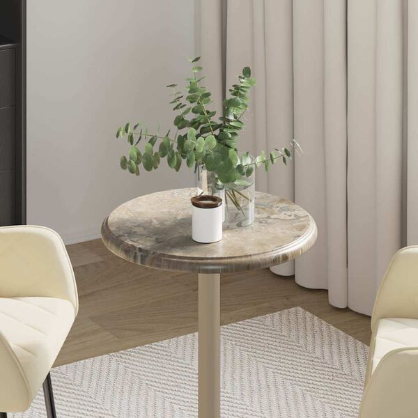 vidaXL Blat do stołu, szary, &Oslash;40 x 2,5 cm, marmur