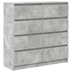 vidaXL Komoda Betonowa Szara 100x35x99 cm Drewno klejone