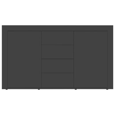 vidaXL Komoda, szara, 120x36x69 cm, płyta wiórowa