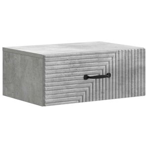 vidaXL Wisząca Szafka Nocna Betonowy szary 49 x 34,5 x 20 cm