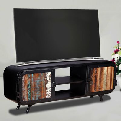 vidaXL Szafka pod telewizor, drewno z odzysku, 120x30x45 cm