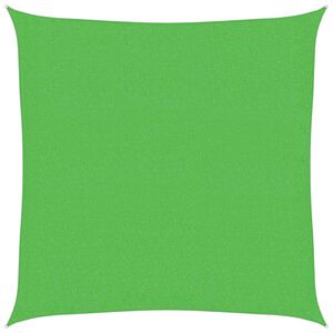 vidaXL Żagiel przeciwsłoneczny, 160 g/m&sup2;, jasnozielony, 2x2 m, HDPE