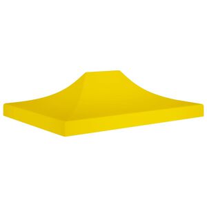 vidaXL Dach do namiotu imprezowego, 4,5 x 3 m, ż&oacute;łty, 270 g/m&sup2;