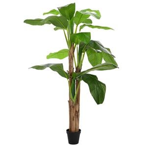 vidaXL Sztuczna palma bananowa zielony 125 x 25 x 250 cm