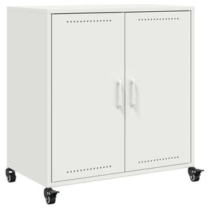 vidaXL Szafka, biała, 68x39x72 cm, stal