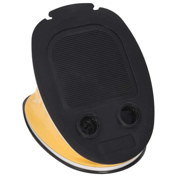 vidaXL Pompka nożna, 26x18 cm, PP i PE, szaro-ż&oacute;łta