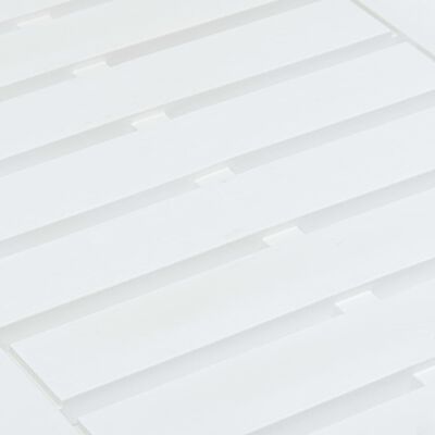 vidaXL Stolik ogrodowy, biały, 78x55x38 cm, plastikowy