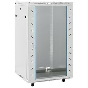 vidaXL Szafka serwerowa z k&oacute;łkami, 18U, 19", IP20, 60x60x100 cm