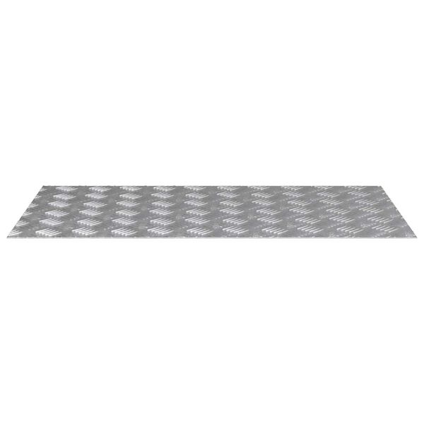 vidaXL Stopień Prostokątny 4 pcs Srebrny 90 x 50 cm Aluminium