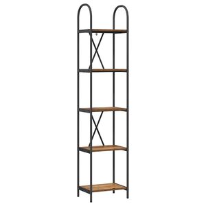 vidaXL P&oacute;łka na książki 5 poziomy 40 x 30 x 183 cm Drewno inżynieryjne