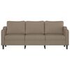 vidaXL Sofa 3-osobowa, kolor taupe, 210 cm, tapicerowana tkaniną