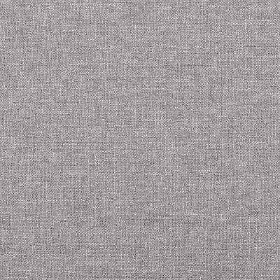 vidaXL Łóżko kontynentalne z materacem, jasnoszare, tkanina 160x200 cm