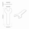 vidaXL Spanner 2 pcs Srebrny 10 mm Żelazo