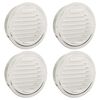 vidaXL Pokrywy wentylacyjne 4 pcs Srebrny 150 mm Stal nierdzewna