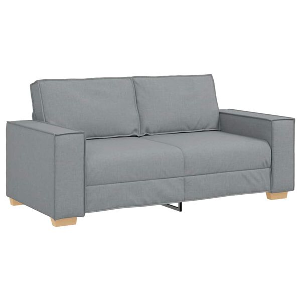 vidaXL Sofa 2-osobowa Jasnoszara 180x78x84 cm Tkanina