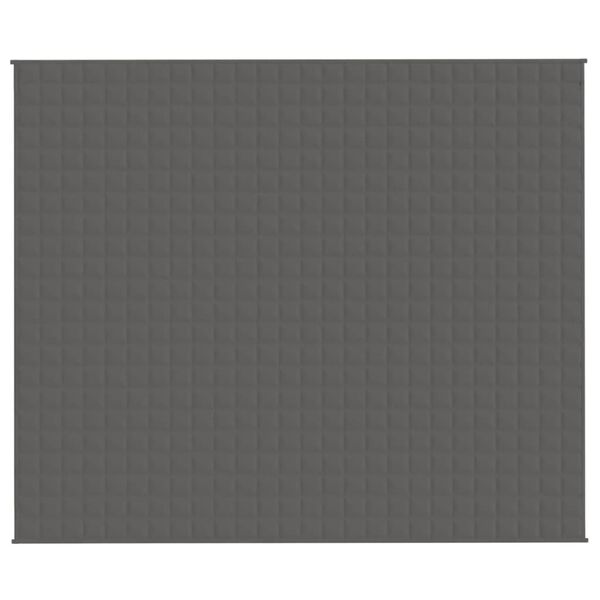 vidaXL Koc obciążeniowy, szary, 220x260 cm, 15 kg, tkanina