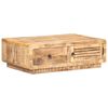 vidaXL Stolik kawowy, 90x60x29 cm, surowe drewno mango