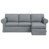 vidaXL Sofa Jasnoszary