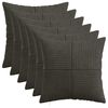 vidaXL Poszewka na poduszkę 6 pcs ALMELO antracytowy 30 x 30 cm