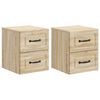 vidaXL Wisząca Szafka Nocna 2 pcs dąb Sonoma 34,5 x 33 x 40 cm