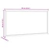 vidaXL Tablica korkowa z ramą z litego drewna sosnowego 60x30 cm