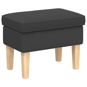 vidaXL Stołek na Stopy ciemnoszary 55 x 35 x 41 cm Boucl&eacute;
