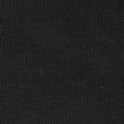 vidaXL Trójkątny żagiel ogrodowy, tkanina Oxford, 5x6x6 m, czarny