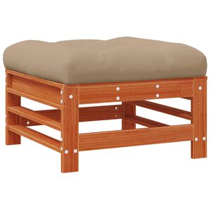 vidaXL Podn&oacute;żek ogrodowy Lite drewno sosnowe Woskowy Brąz