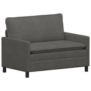 vidaXL Sofa ciemnoszary 126 x 81 x 87,5 cm tkanina