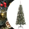 vidaXL Sztuczna choinka z podstawą Zielony 150 cm PVC, plastik i stal
