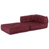 vidaXL Modułowa sofa, bordowy, 70x70x54, materiał