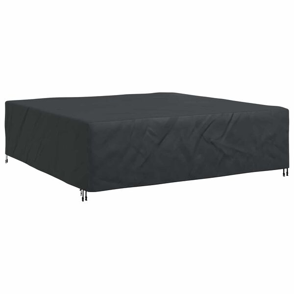vidaXL Pokrowiec na meble Gładki Czarny 260 x 260 x 90 cm 420D