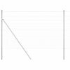 vidaXL Ogrodzenie spawane do mocowania w gruncie 50 x 1,5 m srebrny