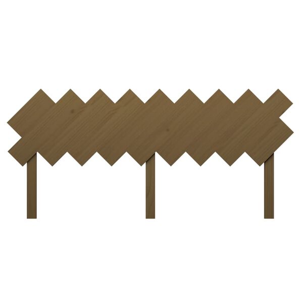 vidaXL Wezgłowie ł&oacute;żka, miodowy brąz, 178x3x80,5 cm, drewno sosnowe