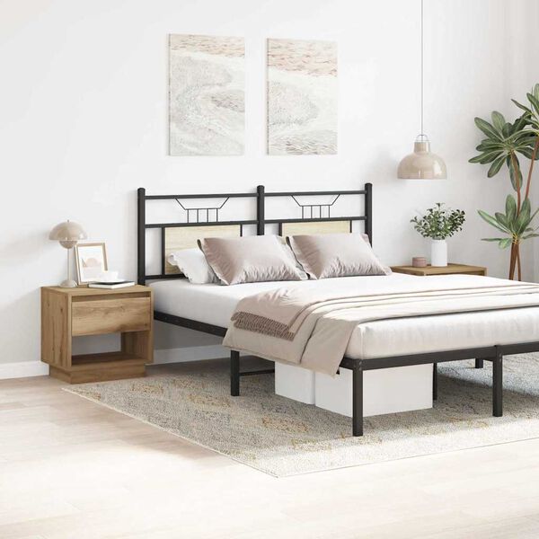 vidaXL Szafka Nocna z szufladą 2 pcs Dąb rzemieślniczy 45 x 34 x 44 cm