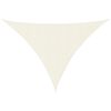 vidaXL Trójkątny żagiel ogrodowy, tkanina Oxford, 3x4x5 m, kremowy