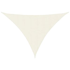 vidaXL Tr&oacute;jkątny żagiel ogrodowy, tkanina Oxford, 3x4x5 m, kremowy
