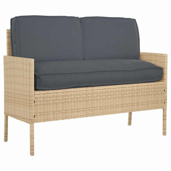 vidaXL Zestaw poduszek na paletę 3 pcs Antracyt 120 x 50 x 12 cm