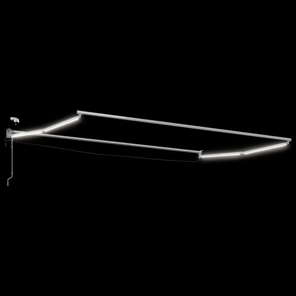 vidaXL Elektryczna rama markizy składanej Biały 4 x 2 m Aluminium