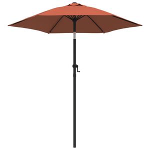 vidaXL Parasol, terakota, 200 x 224 cm, aluminium