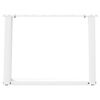 vidaXL Nogi do stolika kawowego w kształcie litery U 2 szt. Białe 70x(42-43) cm Stal