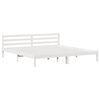 vidaXL Ramka ł&oacute;żka Biały 225,5 x 205,5 x 69,5 cm Lite drewno sosnowe