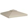 vidaXL Zadaszenie altany ogrodowej, 310 g/m&sup2;, beżowe, 3x3 m