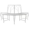 vidaXL Ławka Drzewna 4-Liczba miejsc 160 x 80 x 89 cm Stal