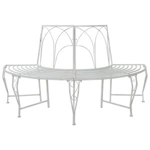 vidaXL Ławka Drzewna 4-Liczba miejsc 160 x 80 x 89 cm Stal