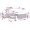 vidaXL Zestaw Sof na Ogr&oacute;d 17 pcs Beżowy i jasnoszary polirattan