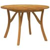 vidaXL St&oacute;ł ogrodowy, &Oslash;110 cm, lite drewno akacjowe