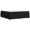vidaXL Ramka ł&oacute;żka z materacem Czarny 200 x 200 cm tkanina
